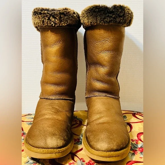 UGG Australia Classic Tall Metallic Bronze Sheepskin Boots SZ 9 - Picture 4 of 14